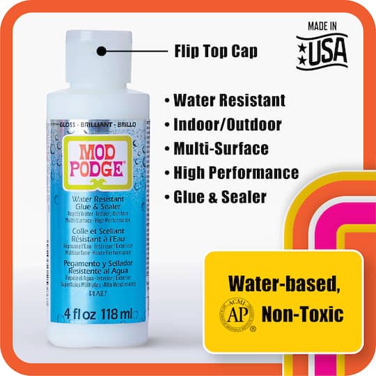 6 Pack: Mod Podge® Gloss Water Resistant Glue & Sealer